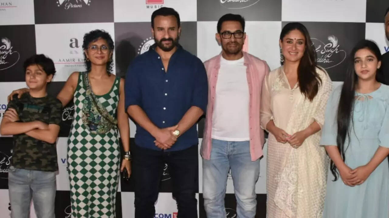 Kiran Rao, Saif Ali Khan attend Laal Singh Chaddha screening