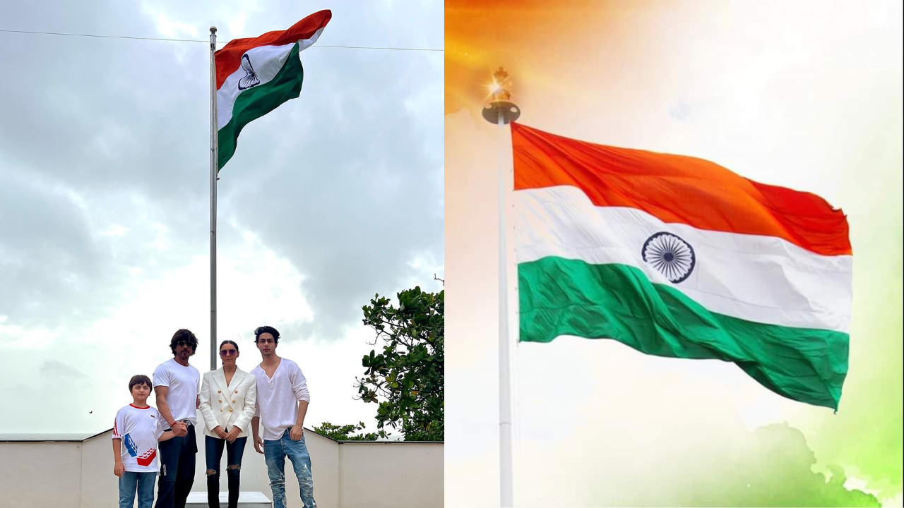 Shah Rukh Khan joins 'Har Ghar Tiranga campaign' hoists tricolour at Mannat