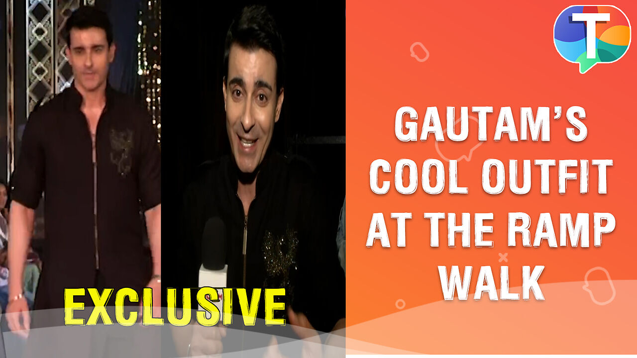 Gautam Rode looks HANDSOME as he walks the ramp in a fashion show ...