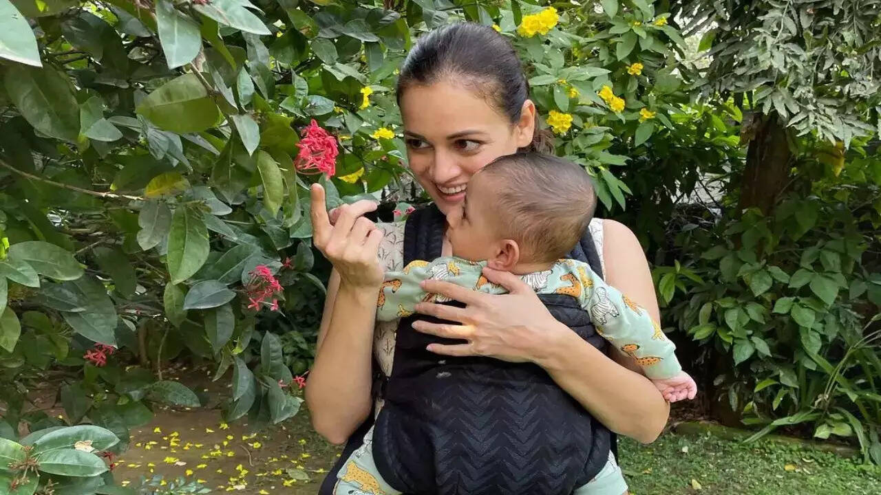 Dia Mirza with her baby boy