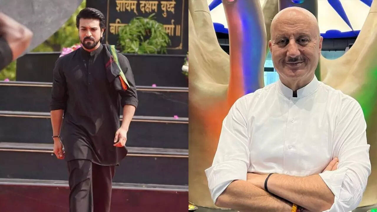 Check out Ram Charan, Anupam Kher's exchange on Karthikeya 2's box-office success