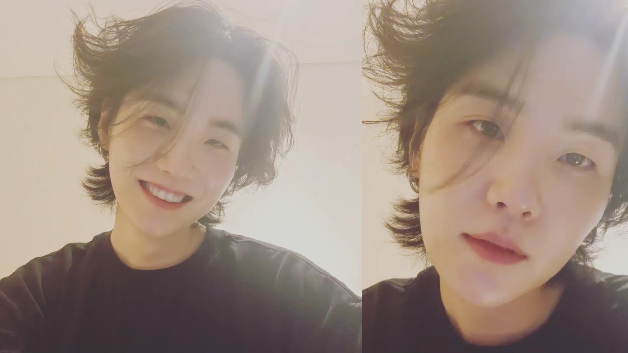 BTS' Suga shows off messy hair