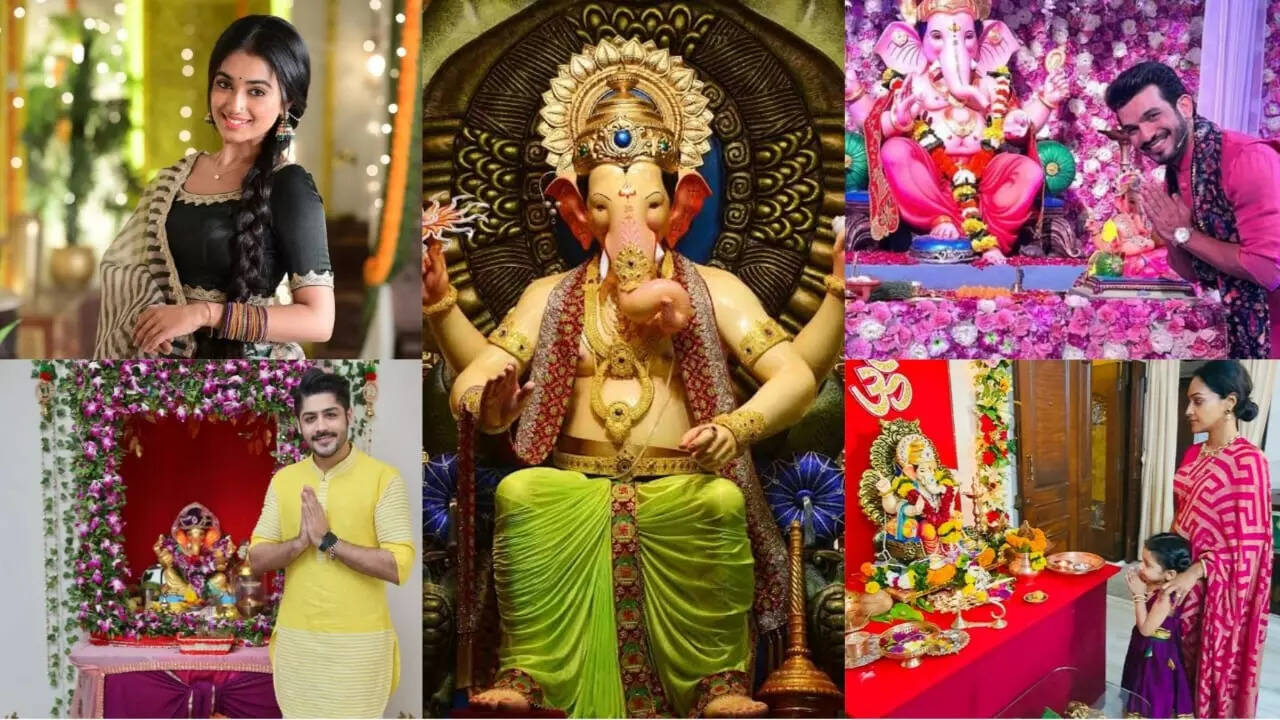 Arjun Bijlani, Rajashree Thakur and other TV celebs welcomed Ganpati home