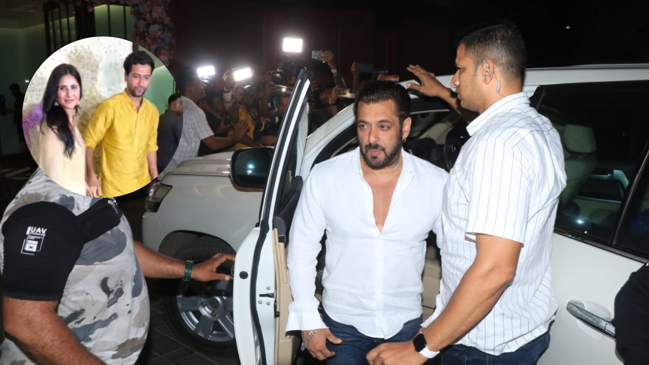 After Vicky-Katrina, Salman Khan arrives at sister Arpita Khan Sharma's home to seek blessings of Lord Ganesha