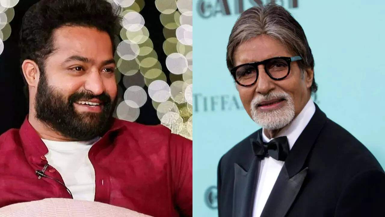 Jr NTR praises Amitabh Bachchan at the Brahmastra press conference in Hyderabad