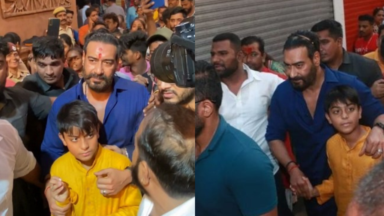 Ajay Devgn with son Yug Devgn