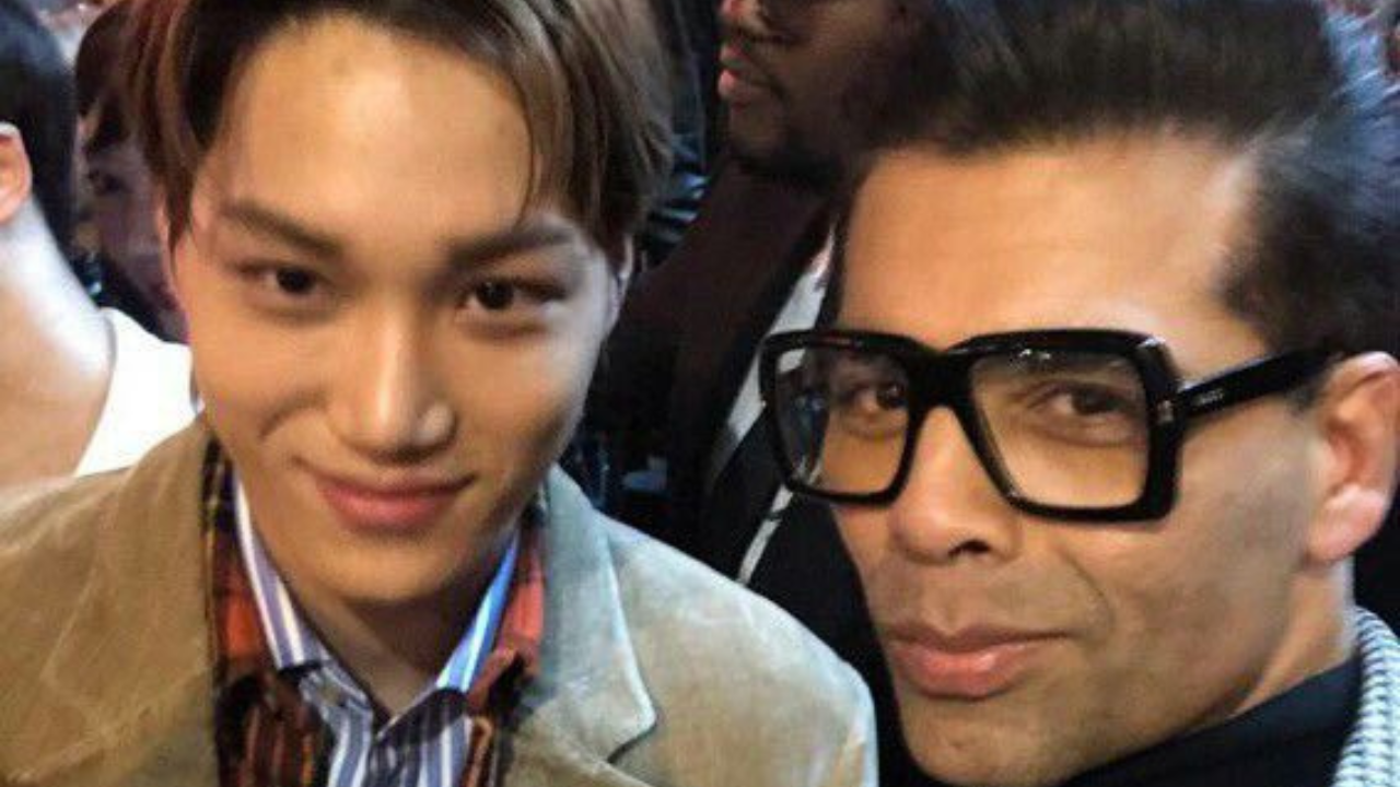 Karan Johar with EXO's Kai