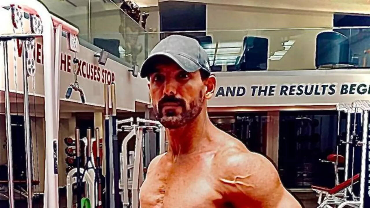 John Abraham goes shirtless