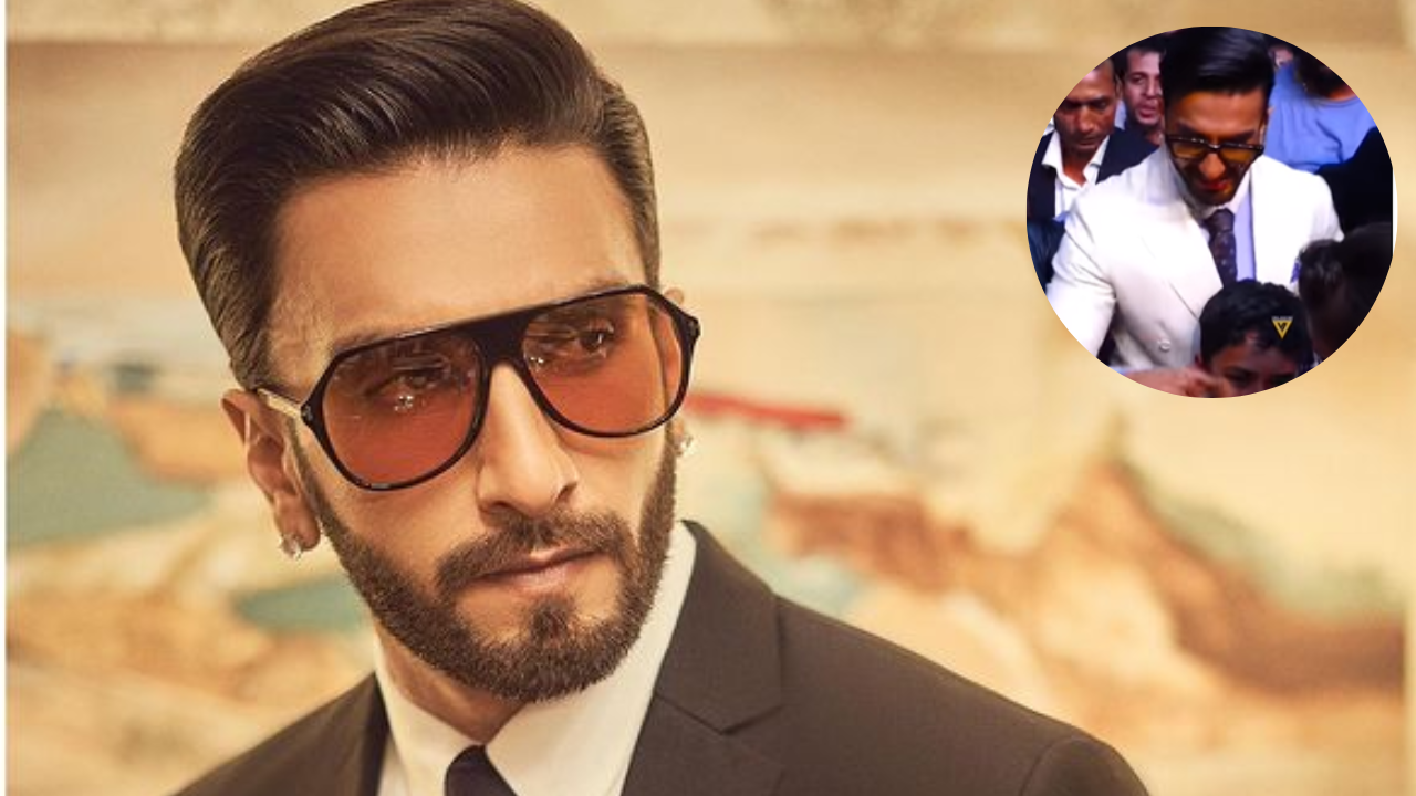 Ranveer Singh protects his young fans after getting mobbed, hit in the face at SIIMA Awards 2022 - watch video