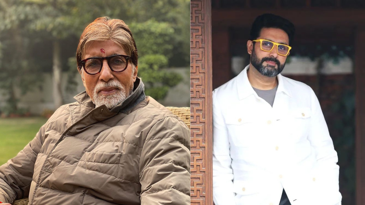 Abhishek Bachchan goes 'some things never change' as he makes surprise visit to Amitabh Bachchan's set