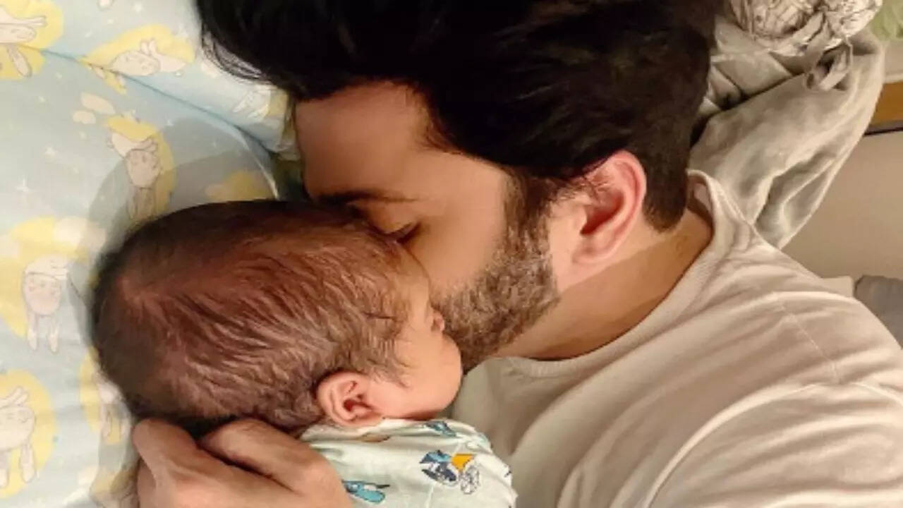 Dheeraj Dhoopar with his son Zayn