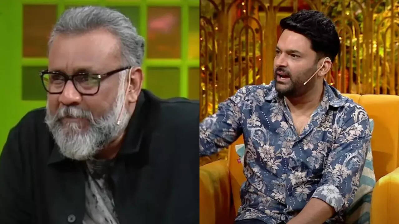 Indian director Anubhav Sinha visits the sets of The Kapil Sharma Show