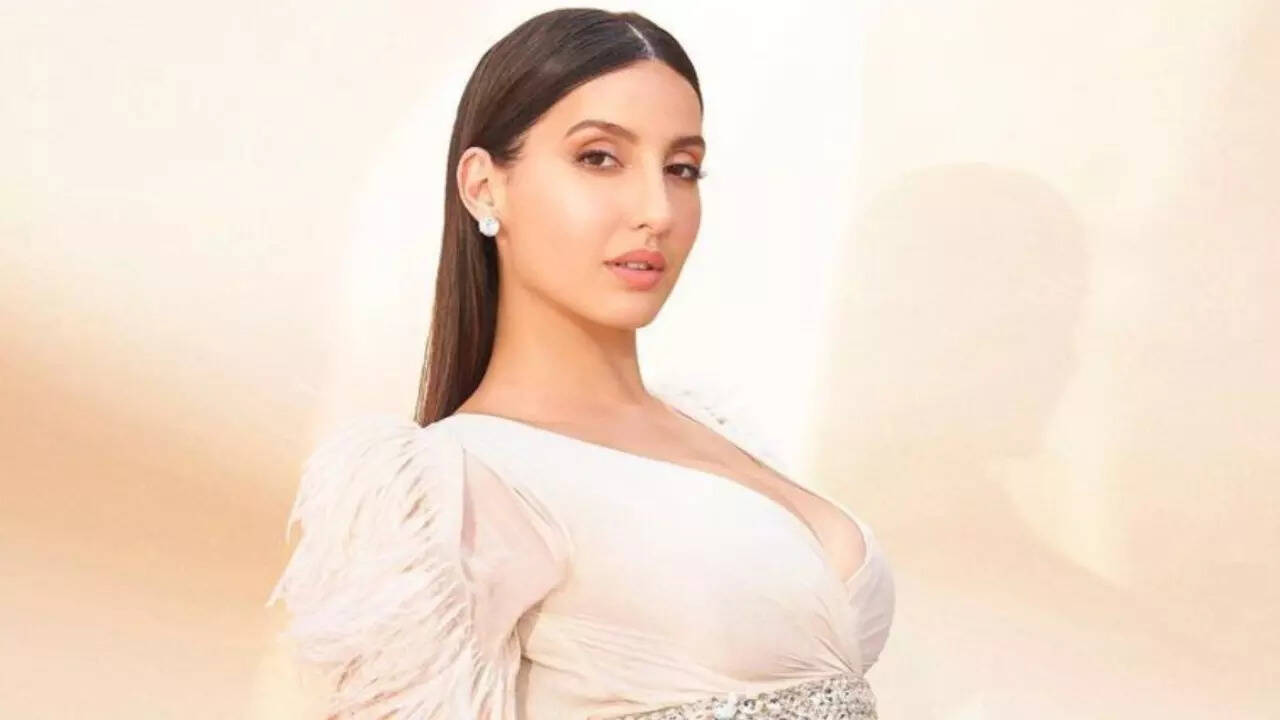 Nora Fatehi flaunts toned physique in white bodycon dress