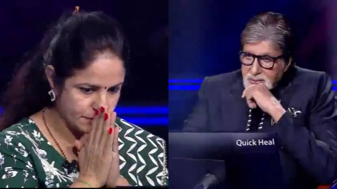 KBC 14 contestant Kavita Chawla quit the game after being unable to answer the question worth Rs 7.5 crores. Pic Credit: Instagram