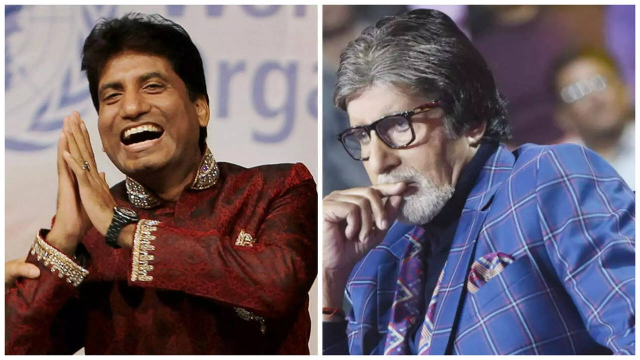 Amitabh Bachchan and Raju Srivastava