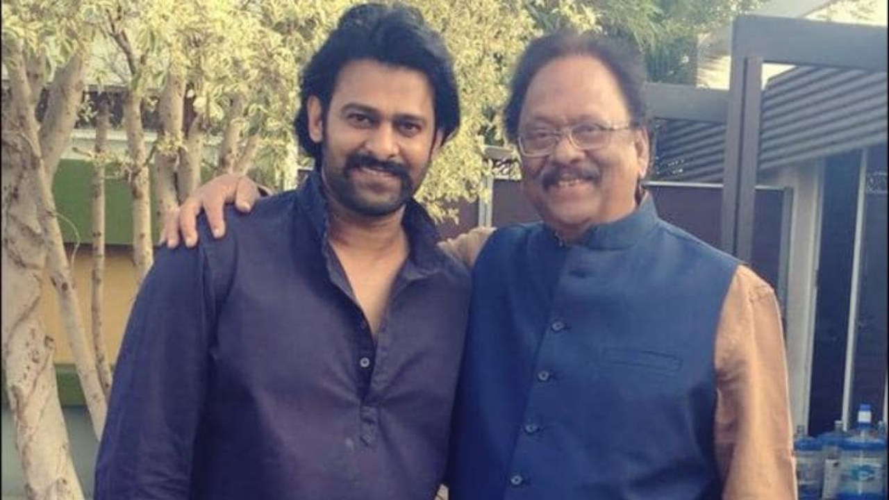 Prabhas with Krishnam Raju