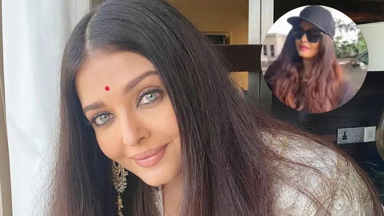 Ponniyin Selvan star Aishwarya Rai Bachchan's all-black airport look includes comfy hoodie worth Rs 10,000 - PICS