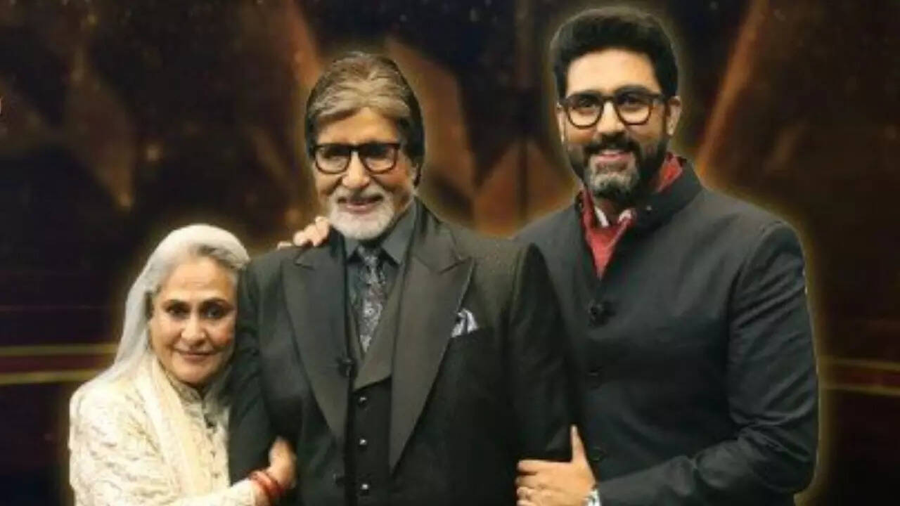 Jaya Bachchan, Amitabh Bachchan, Abhishek Bachchan