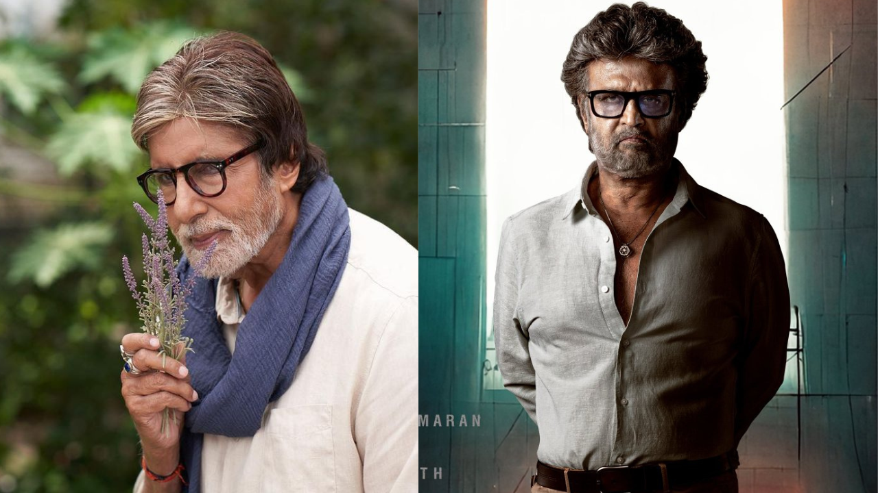 Megastar Rajinkanth wishes 'the one true sensation' Amitabh Bachchan on his birthday