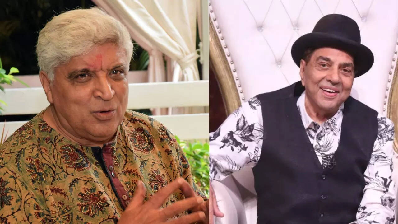 Dharmendra and Javed Akhtar