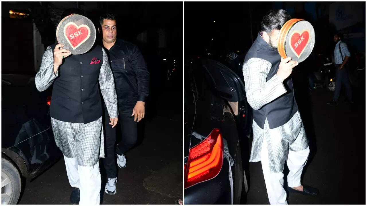 Raj Kundra arrives at Anil Kapoor's residence for Karwa Chauth celebrations