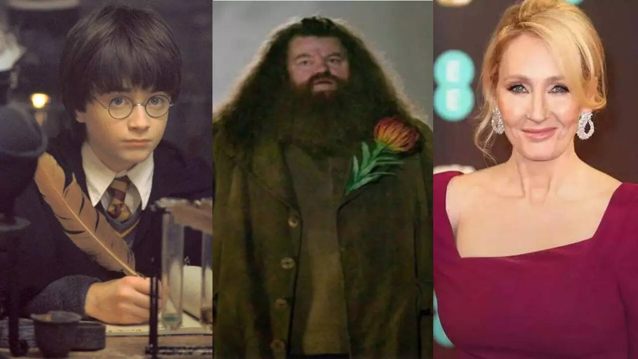 Daniel Radcliff, Robbie Coltrane, JK Rowling