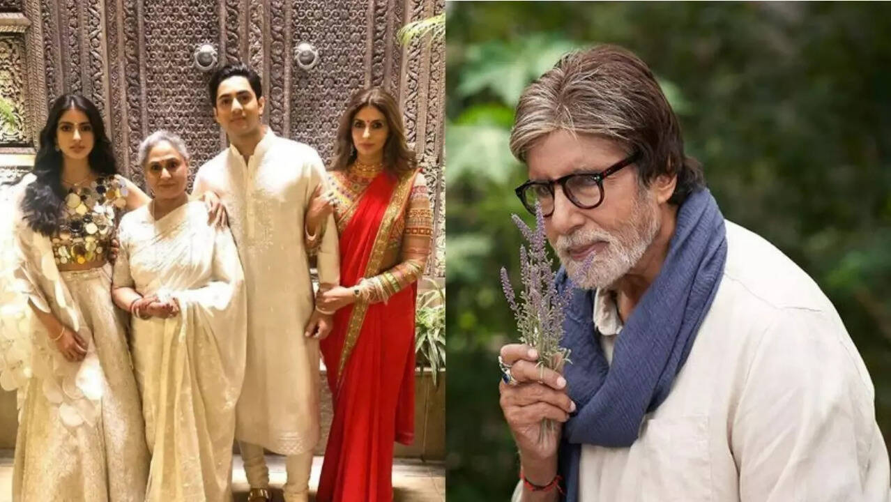 Navya Naveli Nanda, Jaya, Agastya, Shweta, Amitabh Bachchan