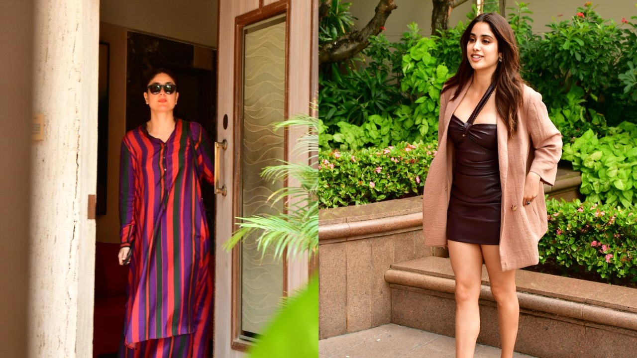 Photos of the day Kareena Kapoor's comfy look, Janhvi Kapoor turns glam for Mili promotions, and more