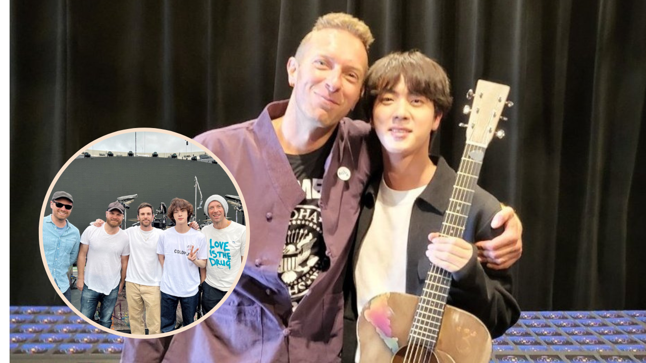 Jin and Coldplay drop a pic from their rehearsals