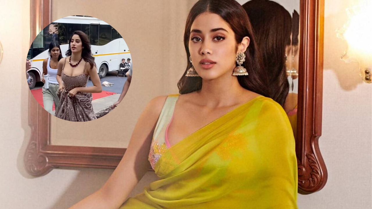 Janhvi Kapoor jokingly says 'jasoosi karne aajate hai aap' as paps click her in latest look as she glams up for a shoot- WATCH