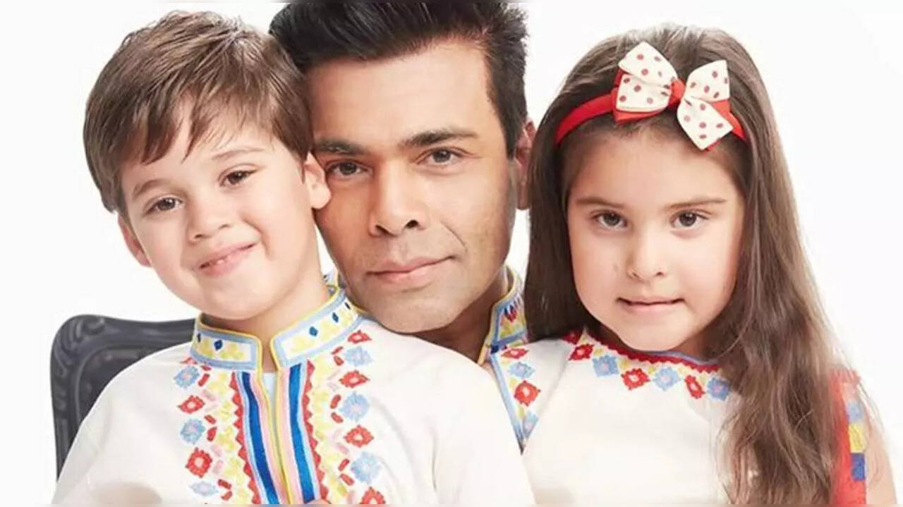 Karan Johar's twins Roohi and Yash cutely nail the Disco Deewane step as they sing the iconic song in their gibberish voice - WATCH