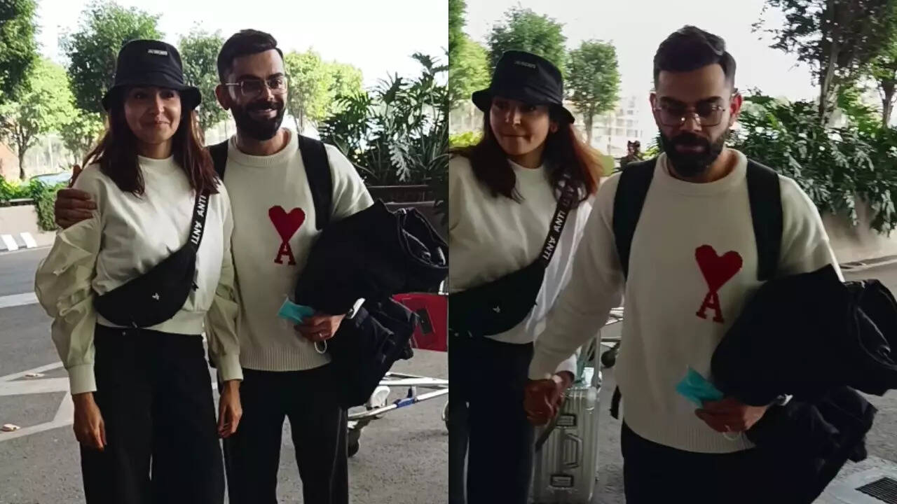 Virat Kohli and Anushka Sharma snapped at the airport