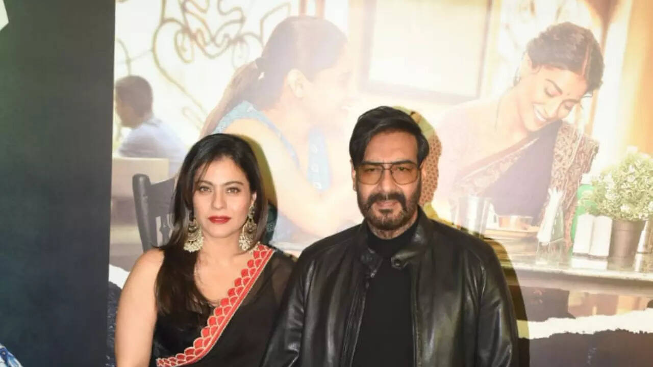 Kajol, Ajay twin at Drishyam 2 screening