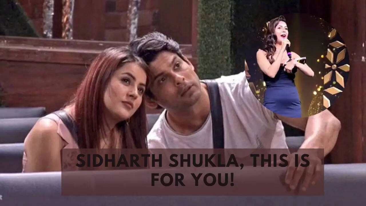 Shehnaaz Gill dedicates award to Sidharth Shukla