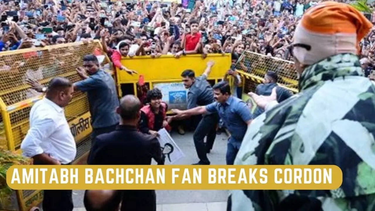 Amitabh Bachchan fan breaks Cordon