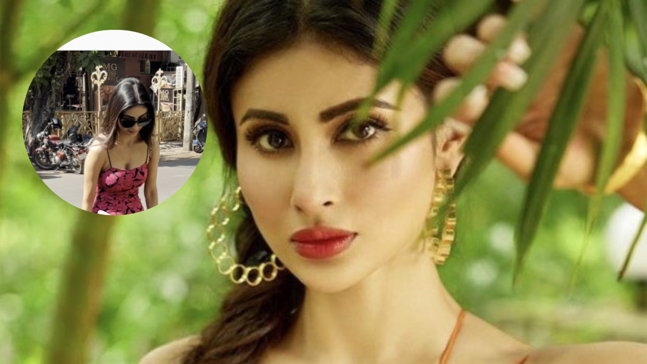 Mouni Roy looks uncomfortable adjusting her bodycon dress, worried netizens say 'kamzor lag rahi hai'