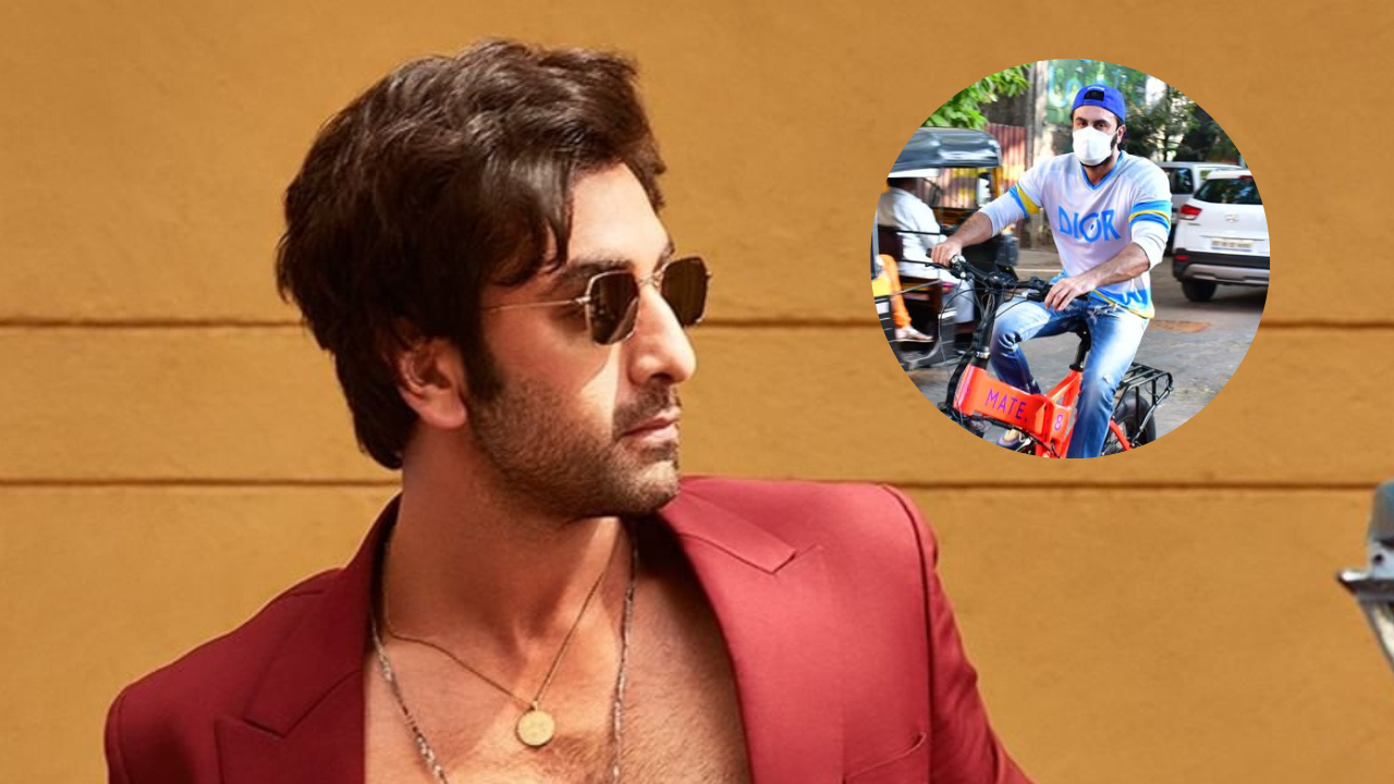 Rs 1,50,000! Ranbir Kapoor's foldable electric bike makes for a luxurious ride around the city