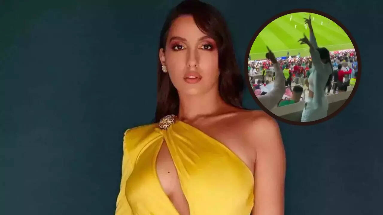 Nora Fatehi dances in the stadium ahead of FIFA World Cup performance