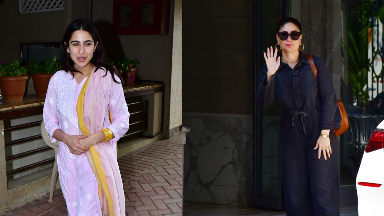 Photos of the day Kareena Kapoor's day out, Sara Ali Khan's desi look and more