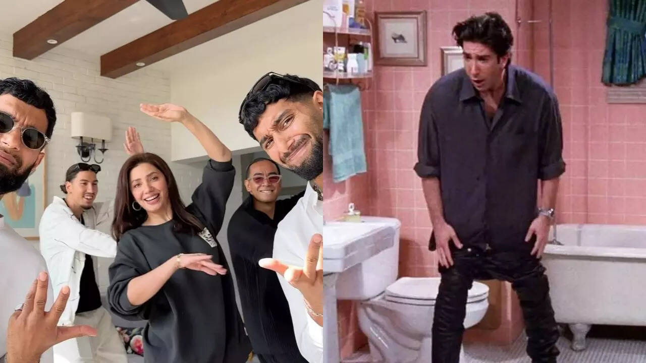 Internet compares Mahira Khan with FRIENDS' Ross as she wears leather pants in viral video with Quick Style