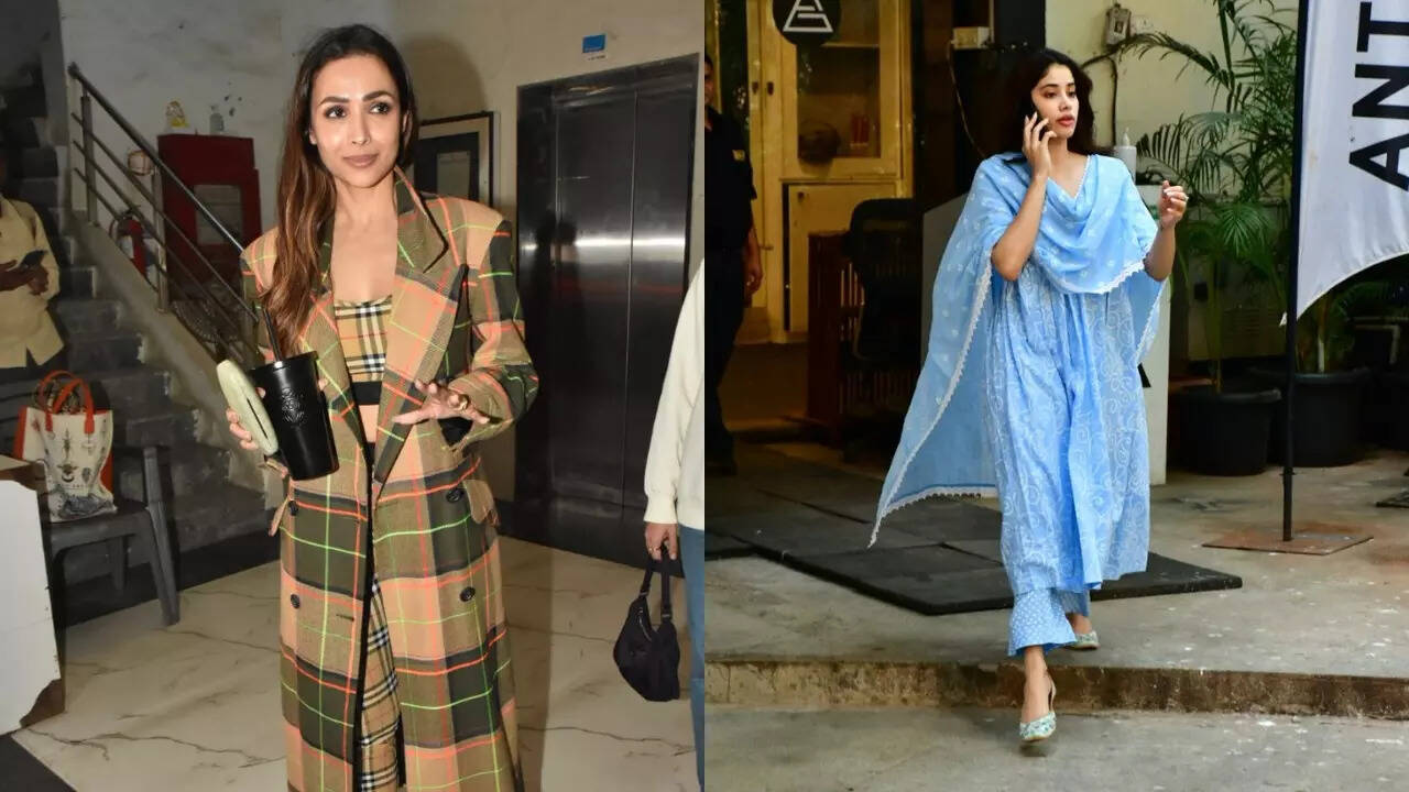 Photos of the day: Malaika Arora looks glam in power suit, Janhvi Kapoor's desi look, and more