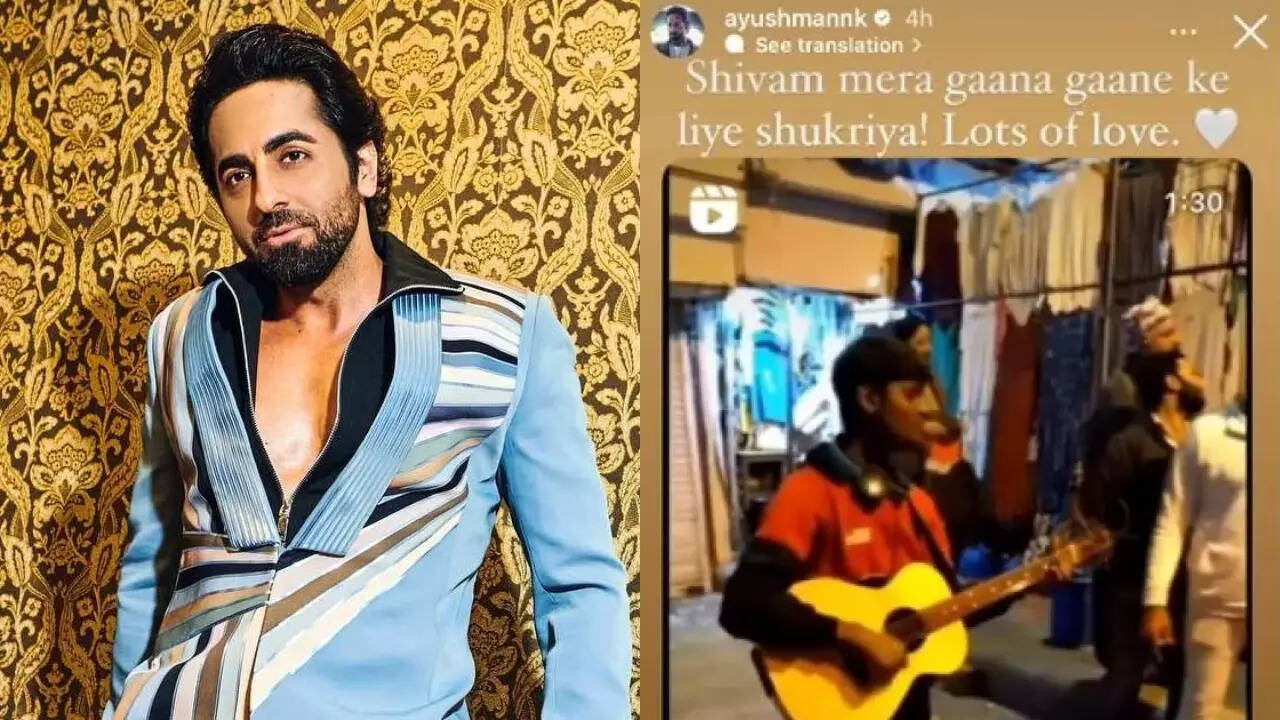 Ayushmann Khurrana makes Delhi street singer's dream come true