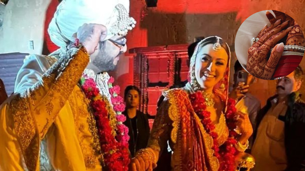 Hansika Motwani flaunts mehendi and diamond ring after wedding with  Sohael Khaturiya