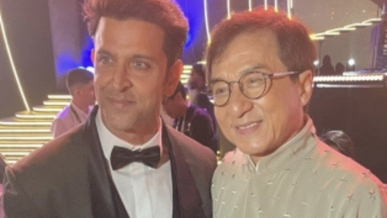 Hrithik Roshan gets clicked with Jackie Chan