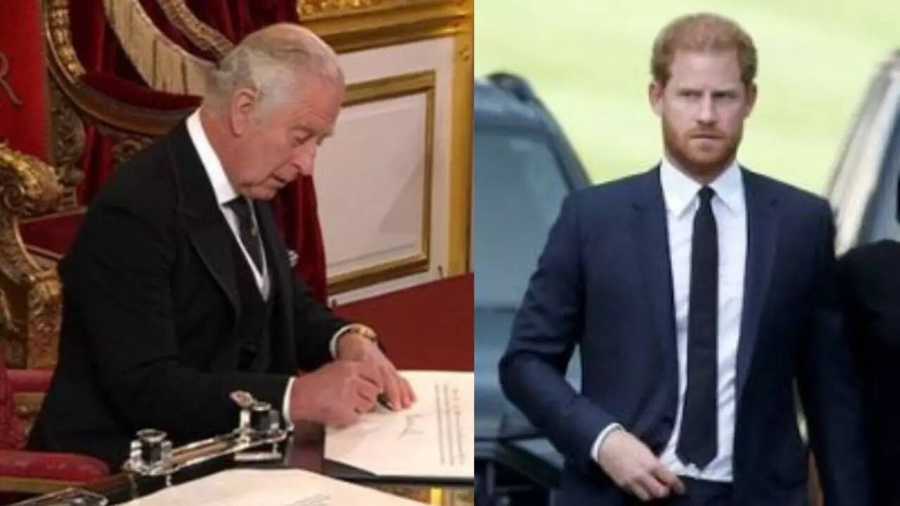 King Charles III and Prince Harry