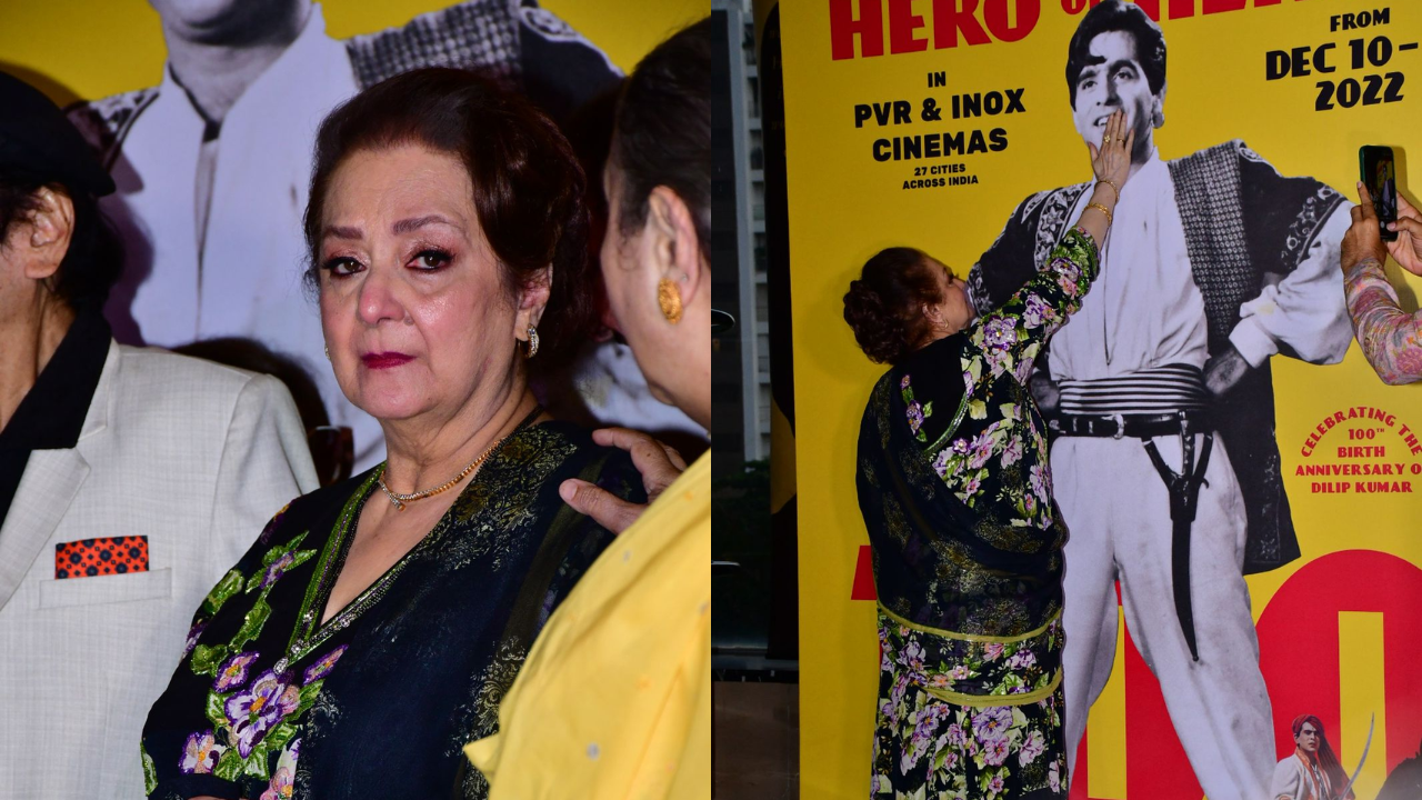 Saira Banu at Dilip Kumar’s 100th birth anniversary film fest