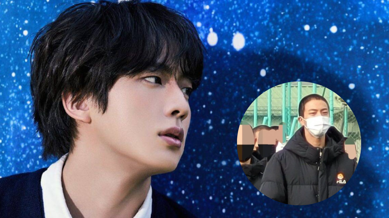 Jin's first set of pics from military grounds revealed