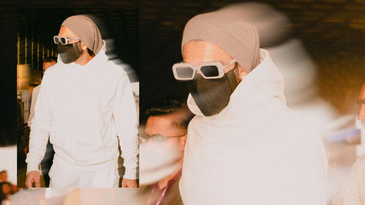 Ranveer Singh looks dapper in an all-white outfit as he jets off to Qatar for the FIFA World Cup Finals to join Deepika Padukone