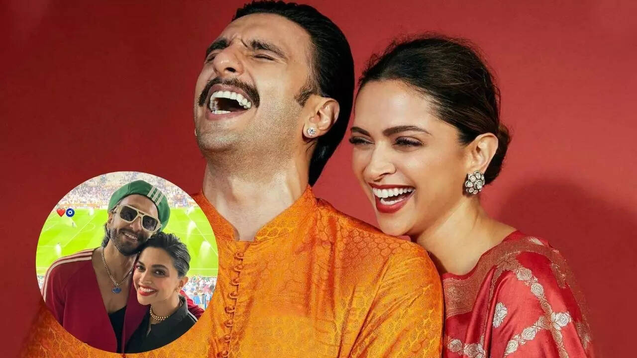 Deepika Padukone and Ranveer Singh are all smiles