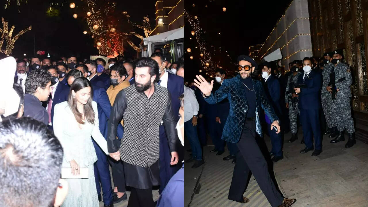 Salman Khan, Ranbir-Alia, Ranveer Singh and other celebs arrive in style for Anant Ambani, Radhika Merchant's engagement bash